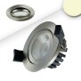 LED Einbaustrahler, silber, 8W, 60°, rund, warmweiß, IP65, dimmbar