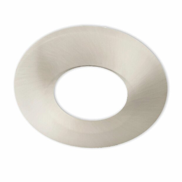 Cover Aluminium rund/Kante nickel gebürstet für Einbaustrahler Sys-68