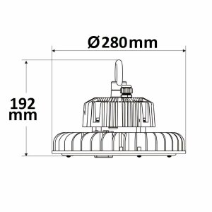 LED Hallenleuchte FL 200W, PC-Reflektor, 70°, IP65,...