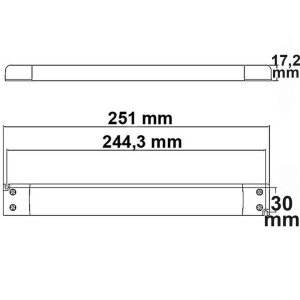 LED Trafo 12V/DC, 0-30W, slim, SELV