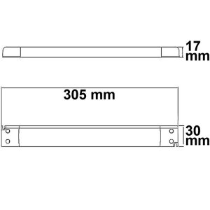 LED Trafo 12V/DC, 0-60W, slim, SELV