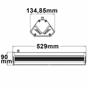 LED Hallenleuchte LN 150W, 30°, IP65, 1-10V dimmbar, neutralweiß