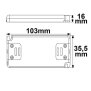 LED Trafo 12V/DC, 0-15W, ultraflach, SELV