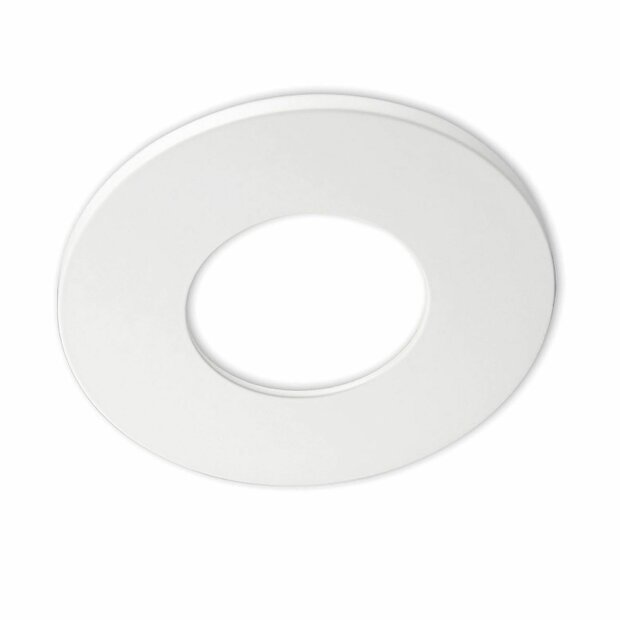 Cover Aluminium rund weiß matt für Einbaustrahler Sys-68