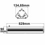 LED Hallenleuchte LN 100W, 80x150°, IP65, 1-10V dimmbar, neutralweiß