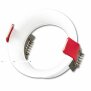 Einbaurahmen Slim rund, Lochausschnitt 63,5mm, DN69, Alu weiß, für GU10/MR16 Spots