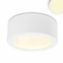 LED Aufbauleuchte LUNA 8W, weiß, rund, DN106,5, indirektes Licht, warmweiß