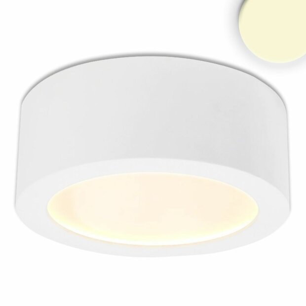 LED Aufbauleuchte LUNA 18W, weiß, rund, DN173, indirektes Licht, warmweiß
