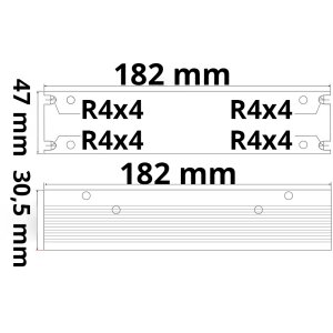 LED Trafo 24V/DC, 0-60W, Gitter Slim