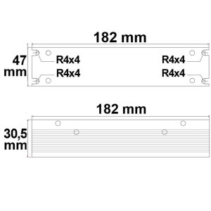 LED Trafo 12V/DC, 0-60W, Gitter Slim