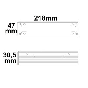 LED Trafo 24V/DC, 0-100W, Gitter Slim