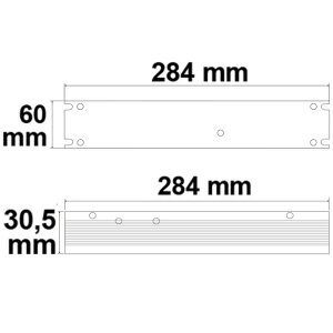 LED Trafo 24V/DC, 0-300W, Gitter Slim