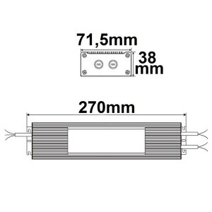 LED Trafo 24V/DC, 10-300W, IP66, SELV