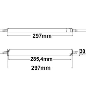 LED Trafo 24V/DC, 0-60W, IP66, SELV