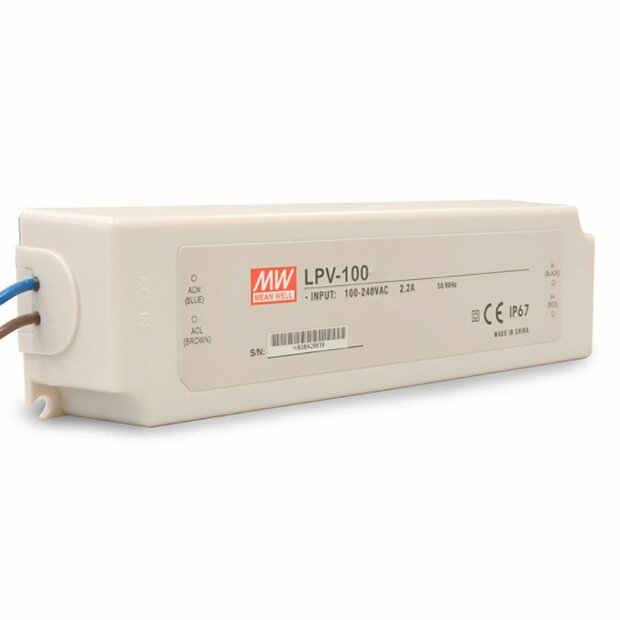 Trafo MW LPV 12V/DC 0-100W IP67