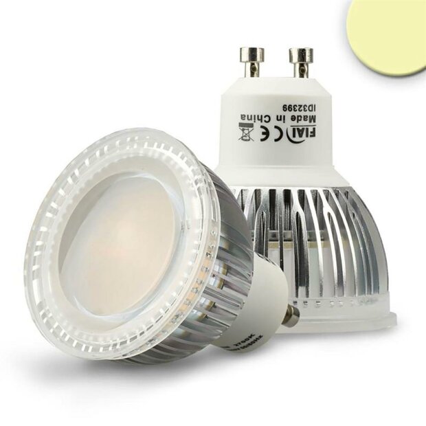 GU10 LED Strahler 6W Glas diffuse, 120°, warmweiß