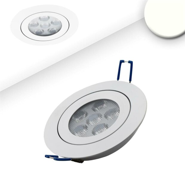 LED Einbaustrahler, weiß, 15W, 72°, rund, neutralweiß, dimmbar