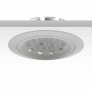 LED Einbaustrahler, weiß, 15W, 72°, rund,...