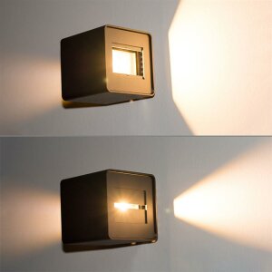 LED Wandleuchte Flex Up&Down 2x5W CREE, IP54, weiß, warmweiß