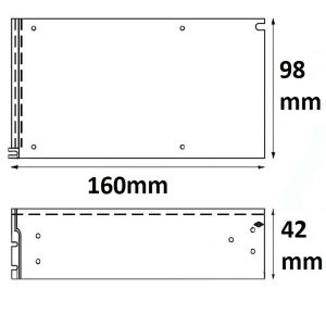 LED Trafo 24V/DC, 0-250W, Gitter