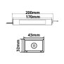 LED Trafo 24V/DC, 0-60W, IP66