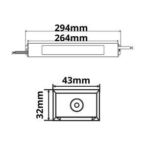 LED Trafo 24V/DC, 0-100W, IP66