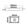 LED Trafo 24V/DC, 0-100W, IP66