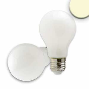 E27 LED Birne, 8W, milky, warmweiß, dimmbar