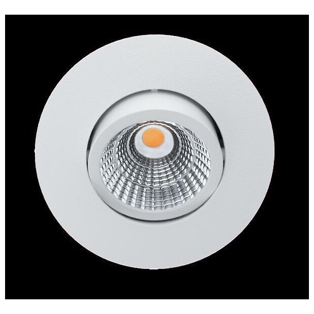 EVO S Full Spectrum Indoor/Outdoor 6W 520lm 2700K 45° IP54 weiß Ausschnitt 68-83mm schwenkbar 0-30° dimmbar