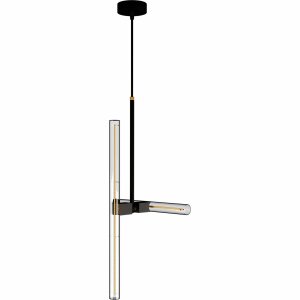 Deckenleuchte AXIS, 2x S14d, Metall schwarz 0 220-240 V / 50-60 Hz dimmbar IP20 max. 2 x 20W