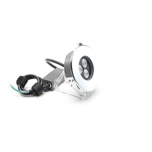 Bodeneinbauleuchte, Flat II 105 mm, 5,5 W, 3000 K, Silber, 220-240 V/AC