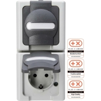 Kopp BLUE ELECTRIC - Schutzkontakt-Steckdose mit...