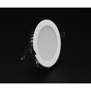 Deckeneinbauleuchte, LED Panel Round III, 12 W, 3000 K, Weiß, Stromkonstant, 35.7 V/DC, Bemessungsst