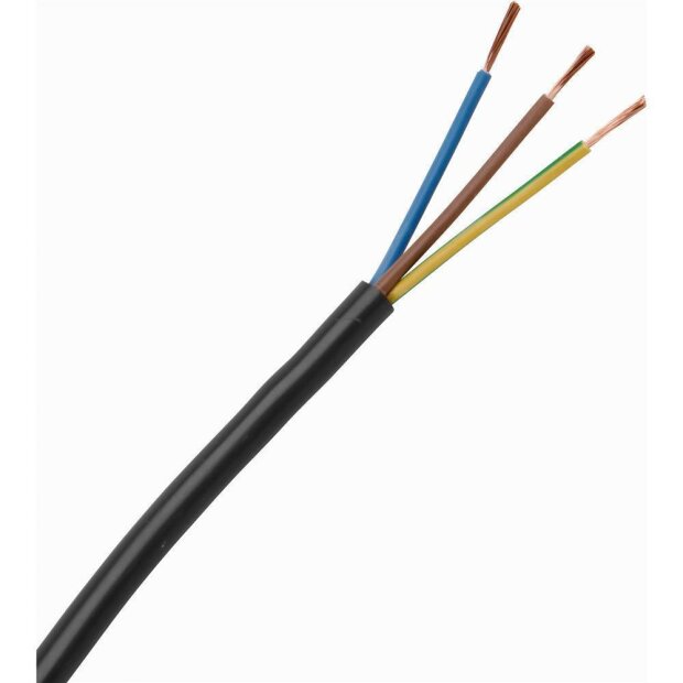 Leichte Schlauchleitung H03VV-F 3Gx0, 75mm², 3-adrig, 150m Spule, Farbe: braun