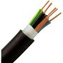 Energie(Erd)Kabel NYY-J 5Gx1, 5mm², 5-adrig, 10m Ring, Farbe: schwarz