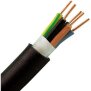 Energie(Erd)Kabel NYY-J 5Gx1, 5mm², 5-adrig, 25m Ring, Farbe: schwarz