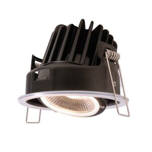Deckeneinbauleuchte, Lesath, 8,5 W, DIM, 2000-2800 K, Schwarz, 220-240 V/AC