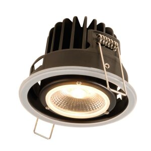 Deckeneinbauleuchte, Lesath, 8,5 W, DIM, 2000-2800 K, Schwarz, 220-240 V/AC
