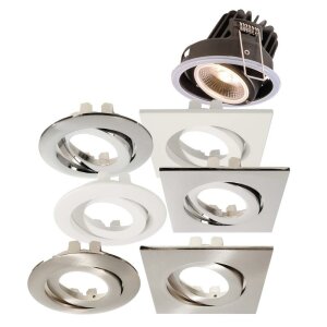 Deckeneinbauleuchte, Lesath, 8,5 W, DIM, 2000-2800 K, Schwarz, 220-240 V/AC