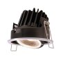Deckeneinbauleuchte, Lesath, 8,5 W, DIM, 2000-2800 K, Schwarz, 220-240 V/AC