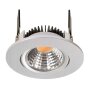 Deckeneinbauleuchte, COB-68-24V-4,5 W-2700K-Rund-Silber, Spannungskonstant, 24 V/DC