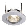 Deckeneinbauleuchte, COB-68-24V-4,5 W-4000K-Rund-Tilt-Silber, Spannungskonstant, 24 V/DC