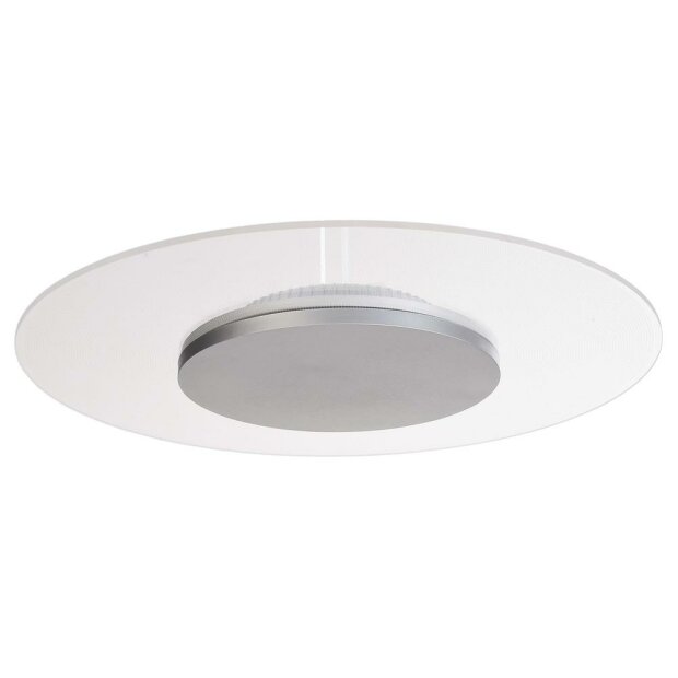 Deckenaufbauleuchte, Set, Zaniah 370 mm, 18 W, DIM, 3000 K, Cover Silber, 220-240 V/AC