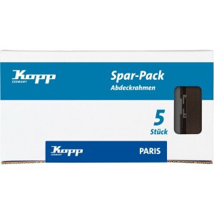 PARIS - Profi-Pack: 5x Abdeckrahmen 2-fach,...