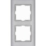 ATHENIS IP44 - 2-fach Abdeckrahmen, Farbe: stahlfarben