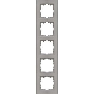 HK07 - Abdeckrahmen 5-fach, Farbe: stahl