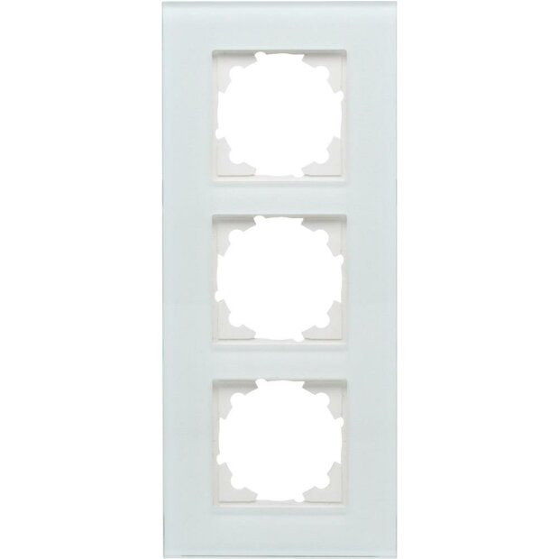 HK07 - Glas-Abdeckrahmen 3-fach, Farbe: mint