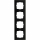 HK07 PURE - Abdeckrahmen 4-fach, Farbe: anthrazit